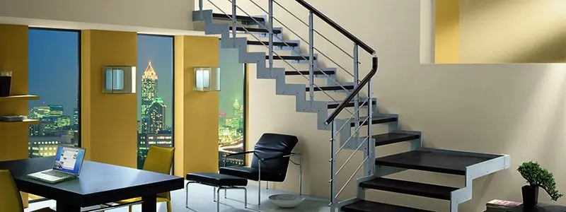 Металлические лестницы на второй этаж в частном доме